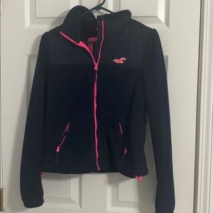 Navy blue and pink Hollister jacket